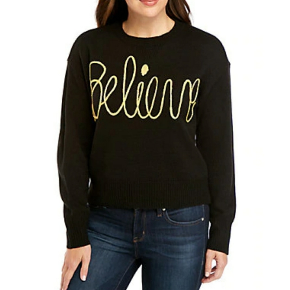 Joyland "Believe" Christmas Sweater